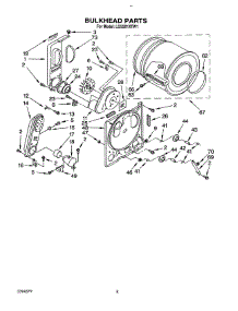 05 - Bulkhead parts for Whirlpool Dryer LG5201XTN1 / from AppliancePartsPros.com