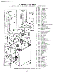 02 - Cabinet parts for Whirlpool Washer LDA5525W2 / from AppliancePartsPros.com