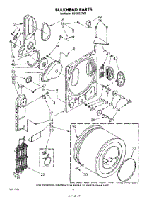03 - Section parts for Whirlpool Dryer LE4930XTM0 / from AppliancePartsPros.com