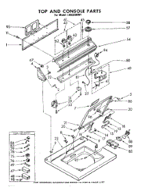 06 - Top And Console parts for Whirlpool Washer LHA5580W1 / from AppliancePartsPros.com