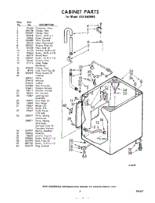 03 - Cabinet parts for Whirlpool Washer LHA5600W0 / from AppliancePartsPros.com
