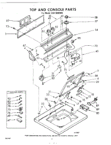 06 - Top And Console parts for Whirlpool Washer LHA5600W0 / from AppliancePartsPros.com