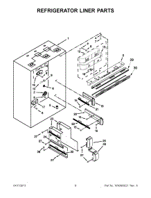 03 - Refrigerator Liner Parts parts for Kitchenaid Refrigerator KBFO42FTX07 / from AppliancePartsPros.com