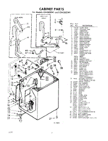 02 - Cabinet parts for Whirlpool Washer LDA5600W1 / from AppliancePartsPros.com