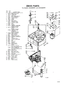 03 - Drive parts for Whirlpool Washer LDA5600W1 / from AppliancePartsPros.com