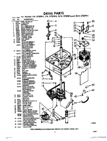 06 - Drive parts for Whirlpool Washer LFA5705W4 / from AppliancePartsPros.com