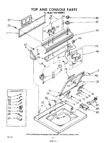 06 - Top And Console parts for Whirlpool Washer LHA5600W1 / from AppliancePartsPros.com