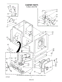 03 - Cabinet parts for Whirlpool Dryer LG5321XTM0 / from AppliancePartsPros.com