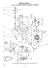 06 - Drive parts for Whirlpool Washer LFA5705W5 / from AppliancePartsPros.com