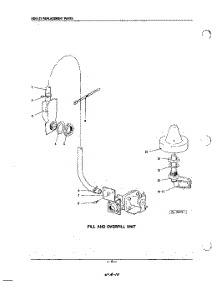 10 - Fill And Overfill parts for Kitchenaid Dishwasher KDIS21 / from AppliancePartsPros.com