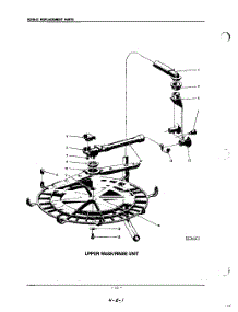 15 - Upper Wash And Rinse parts for Kitchenaid Dishwasher KDIS21 / from AppliancePartsPros.com