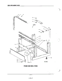 17 - Frame And Misc. parts for Kitchenaid Dishwasher KDIS21 / from AppliancePartsPros.com