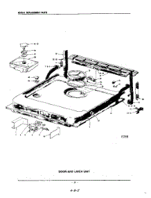 19 - Door And Latch parts for Kitchenaid Dishwasher KDIS21 / from AppliancePartsPros.com