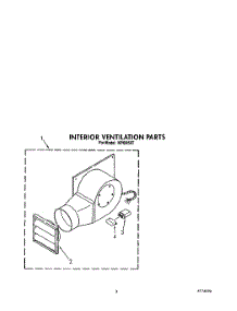 03 - Section parts for Kitchenaid Hood KIVD860TAL / from AppliancePartsPros.com
