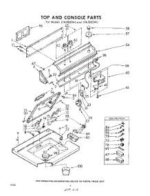 04 - Top And Console parts for Whirlpool Washer LFA5800W0 / from AppliancePartsPros.com
