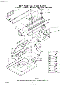 04 - Top And Console parts for Whirlpool Washer LHA5700W0 / from AppliancePartsPros.com