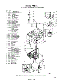 03 - Drive parts for Whirlpool Washer LDA5600W3 / from AppliancePartsPros.com