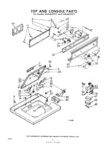 04 - Top And Console parts for Whirlpool Washer LDA5600W3 / from AppliancePartsPros.com