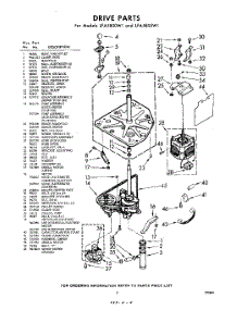 03 - Drive parts for Whirlpool Washer LFA5800W1 / from AppliancePartsPros.com