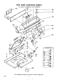 04 - Top And Console parts for Whirlpool Washer LFA5800W1 / from AppliancePartsPros.com