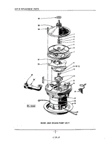 05 - Wash And Drain Pump parts for Kitchenaid Dishwasher KDP18 / from AppliancePartsPros.com