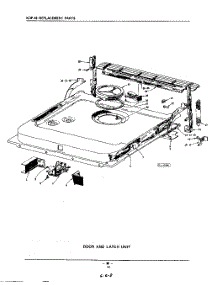 14 - Door And Latch parts for Kitchenaid Dishwasher KDP18 / from AppliancePartsPros.com