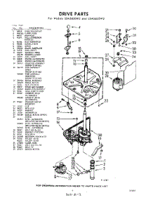 03 - Drive parts for Whirlpool Washer LDA5605W2 / from AppliancePartsPros.com