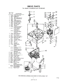 03 - Drive parts for Whirlpool Washer LFA5805W0 / from AppliancePartsPros.com