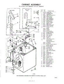 03 - Cabinet parts for Whirlpool Washer LFA5805W3 / from AppliancePartsPros.com