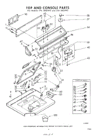 04 - Top And Console parts for Whirlpool Washer LFA5805W3 / from AppliancePartsPros.com