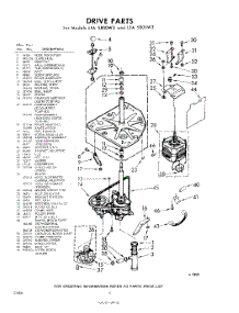06 - Drive parts for Whirlpool Washer LFA5805W3 / from AppliancePartsPros.com