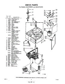 03 - Drive parts for Whirlpool Washer LDA5700W0 / from AppliancePartsPros.com