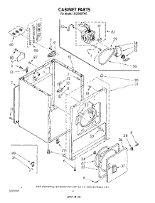 03 - Section parts for Whirlpool Dryer LE5200XTG0 / from AppliancePartsPros.com