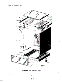 05 - Sub-Base And Housing parts for Kitchenaid Dishwasher KDR66 / from AppliancePartsPros.com