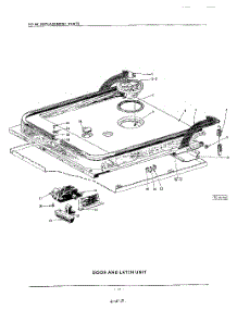 17 - Door And Latch parts for Kitchenaid Dishwasher KDR66 / from AppliancePartsPros.com