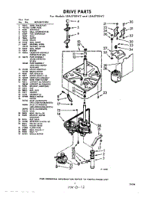 03 - Drive parts for Whirlpool Washer LDA5700W2 / from AppliancePartsPros.com