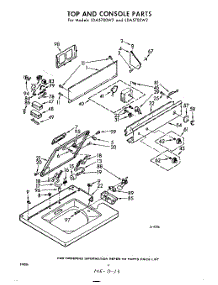 04 - Top And Console parts for Whirlpool Washer LDA5700W2 / from AppliancePartsPros.com
