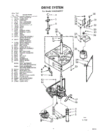 03 - Drive System parts for Whirlpool Washer LSA3340W7 / from AppliancePartsPros.com