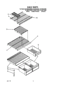 05 - Shelf parts for Whirlpool Refrigerator ET18NKYZN00 / from AppliancePartsPros.com