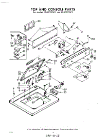 04 - Top And Console parts for Whirlpool Washer LDA5700W3 / from AppliancePartsPros.com