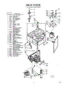03 - Drive System parts for Whirlpool Washer LSA3340W8 / from AppliancePartsPros.com