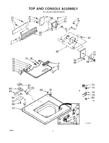 04 - Top And Console Assembly parts for Whirlpool Washer LSA3340W8 / from AppliancePartsPros.com