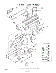 04 - Top And Console parts for Whirlpool Washer LHA5800W0 / from AppliancePartsPros.com