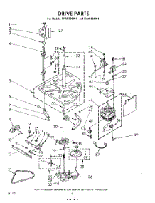 06 - Drive parts for Whirlpool Washer LHA5800W1 / from AppliancePartsPros.com
