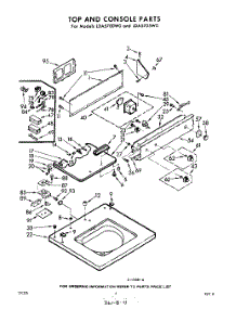 04 - Top And Console parts for Whirlpool Washer LDA5705W0 / from AppliancePartsPros.com