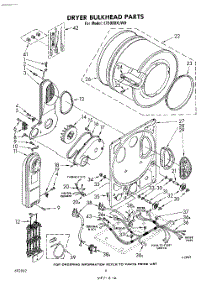 06 - Dryer Bulkhead parts for Whirlpool Washer Dryer Combo LT5000XLW0 / from AppliancePartsPros.com