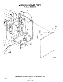10 - Washer Cabinet parts for Whirlpool Washer Dryer Combo LT5000XLW0 / from AppliancePartsPros.com