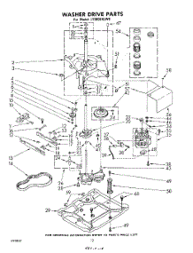12 - Washer Drive parts for Whirlpool Washer Dryer Combo LT5000XLW0 / from AppliancePartsPros.com