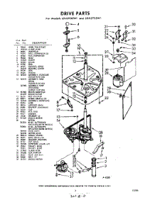 03 - Drive parts for Whirlpool Washer LDA5705W1 / from AppliancePartsPros.com
