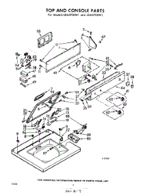 04 - Top And Console parts for Whirlpool Washer LDA5705W1 / from AppliancePartsPros.com